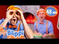Funny Pan Pizza More Blippi Video Learning For Kids Food Family Cartoons For Toddlers