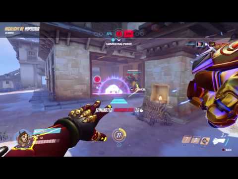 Overwatch Doomfist PS4 Gold Gun Avatar Skin