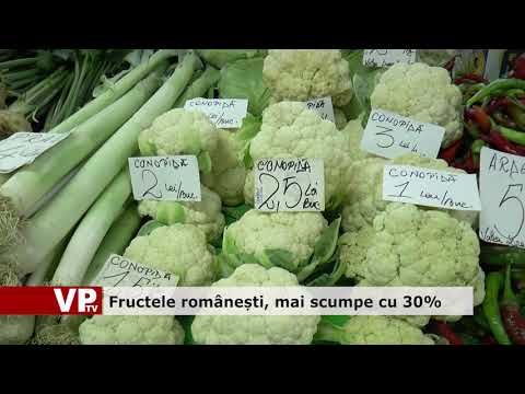 Fructele românești, mai scumpe cu 30%