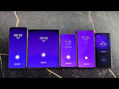 All Samsung Galaxy Timer + Alarm Clock | Z Fold 3 + Z Flip 3 + S9 + S10e + A51