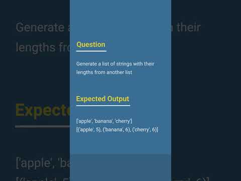 Python Interview Questions List Comprehension Video 13 Tjpython Python Tutorjoes