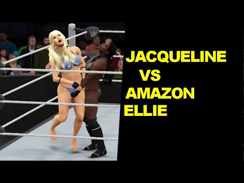 WWE 2K17 Jacqueline vs Amazon Ellie - Submission