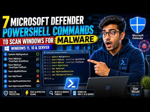Microsoft Defender PowerShell malware scan