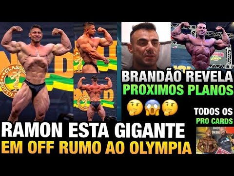 RAMON MOSTRA SHAPE SECO EM OFF - BRANDÃO REVELA PLANOS RUMO AO OLYMPIA +  CAMPEÕES OVERALL DO ARNOLD