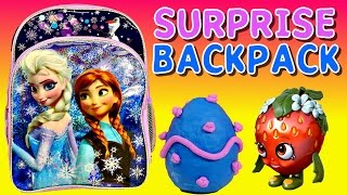 SURPRISE BACKPACK Shopkins Frozen Barbie Monster High My Little Pony Play Doh Surprise Eggs by DCTC