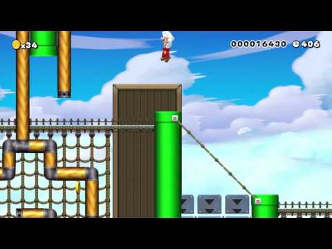 Super Mario Maker - Suspension Bridge by SeanStiny - NO COMMENTARY 1AB
