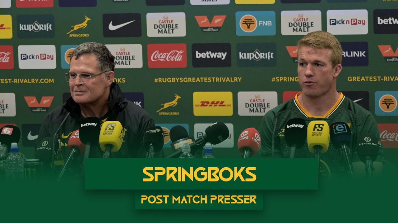 Rassie Erasmus & Pieter-Steph du Toit | Springbok Post-Match Press Conference | 22 August 2026