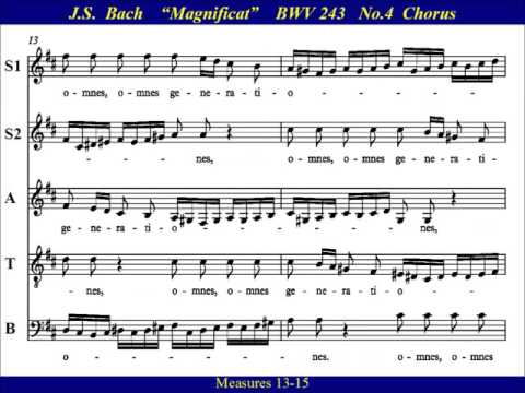 4 - JS Bach Magnificat - Omnes Generationes - Soprano1