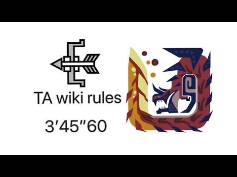 [MHWIB] ディノバルド 弓TA wiki rules 3'45''60 Glavenus Bow TA wiki rules＋clutch claw