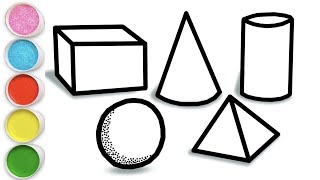 How to draw basic 3D shapes for kids How to draw basic forms (3D shapes) step by step