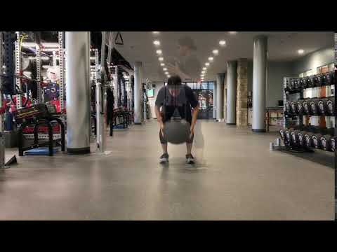 Bent Over Med Ball Chest Pass