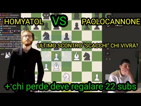 HOMYATOL con PAOLOCANNONE GIOCANO A SCACCHI | SCOMMETTENDO 22 SUBS | sterlina spin