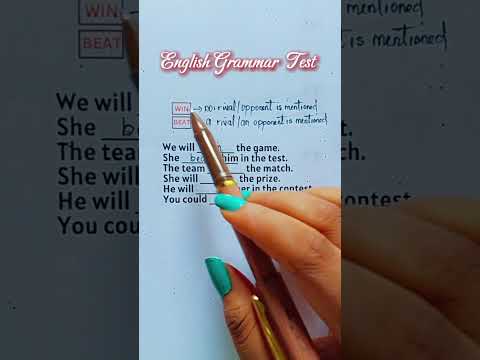 WIN or BEAT Which is Correct English Grammar Test