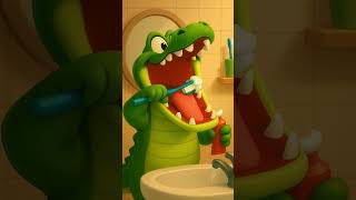 Comptines FR : Le brossage de dents du crocodile