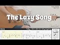 The Lazy Song - Bruno Mars | Fingerstyle Guitar | TAB + Chords + Lyrics