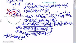 Matematica clasa X: Lectia 5: Formulele pentru funcțiile trigonometrice ale sumei și diferenței.