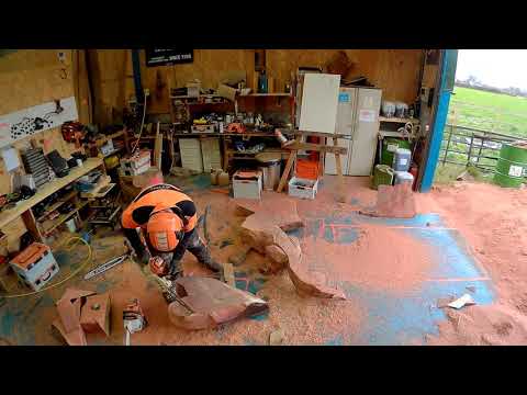 Fire Breathing Dragon sculpture - featured on George Clarke's Amazing Spaces