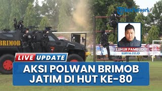 Srikandi Polda Jatim Tampil Memukau di HUT ke-80 Brimob, Unjuk Aksi Pembebasan Sandera