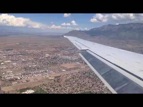 Albuquerque, New Mexico - Landing at Albuquerque International Sunport HD (2016)
