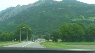 preview picture of video 'Driving through Liechtenstein 4 - Entering Vaduz'