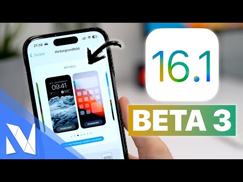 iOS 16.1 Beta 3 - Was ist neu? (NEUES Wallpaper-Menu, StageManager & mehr) | Nils-Hendrik Welk