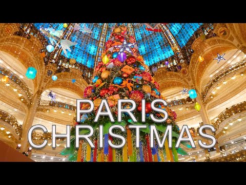 סיור באיכות 4K ברחובות פריז לקראת חג המולד