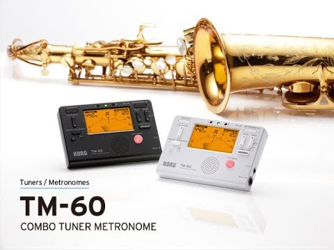 Korg TM-60 Tuner and Metronome Combo with Clip on Microphone (Red)