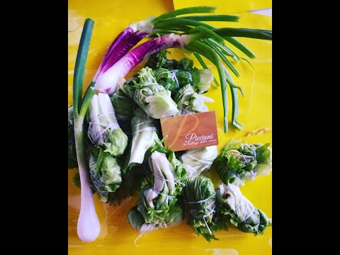 Mazzarelle Teramane Prodotto Tipico Abruzzese fase della legatura con biudellino