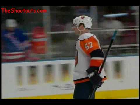 Blake Comeau (NYI) vs. Henrik Lundqvist (NYR) Shootout April 4, 2008
