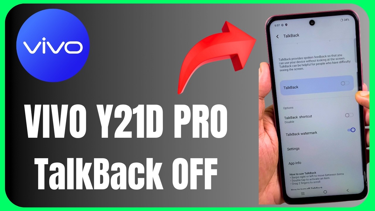 🔊 Vivo Y21D TalkBack OFF 😱📱 | Turn Off Screen Talking Easily! 🔥
