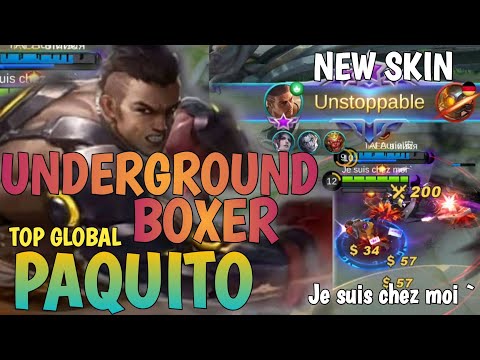 UNDERGROUND BOXER PAQUITO! BEST GAMEPLAY 2021- TOP GLOBAL PAQUITO BY Je suis chez moi ` -MLBB