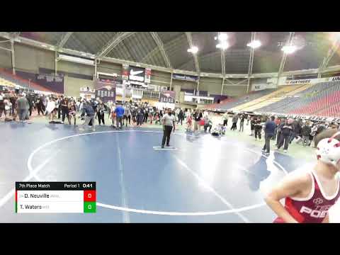 110 Lbs 7th Place Match - Olin Neuville, Askren Wrestling Academy Lake Country Vs Tristan Waters,