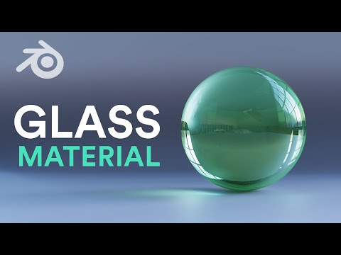 Easy Glass Material in Blender 3D for Beginners Render Compisiting Realistic Transparent