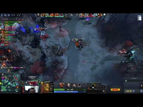 Solo is not afraid to invade the stack and RAMZES666 denied the wisdom rune 9Pandas Vs Spirit Dota 2