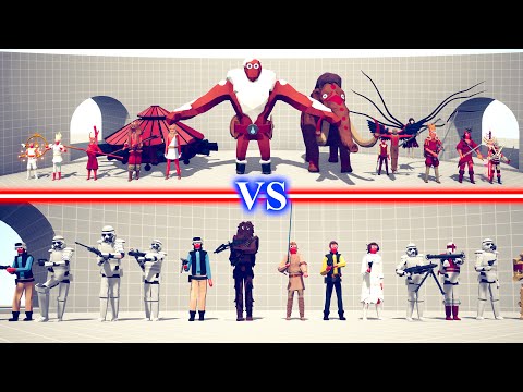 BOSS UNITS TEAM vs STAR WARS TEAM - Totally Accurate Battle Simulator TABS