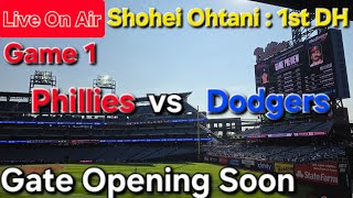 【ライブ配信】対フィラデルフィア・フィリーズ〜シリーズ初戦〜大谷翔平選手は1番指名打者で出場⚾️まもなくゲートオープン⚾️Shinsuke Handyman がライブ配信中！