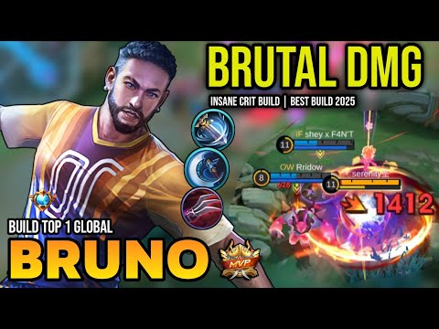 BRUNO BEST BUILD 2025 | BUILD TOP 1 GLOBAL BRUNO GAMEPLAY | MOBILE LEGENDS✓