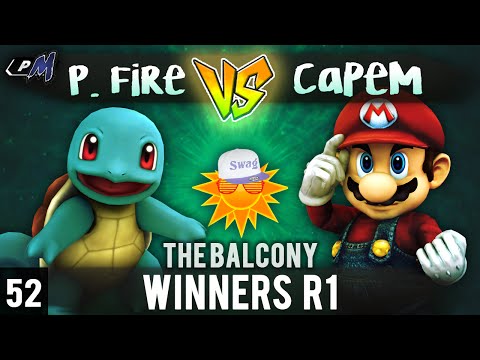 PM @ the Balcony 52 - WR1 - CapeM (Mario) vs. Priority Fire (Squirtle)