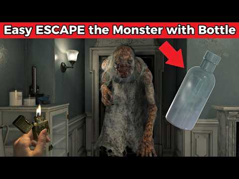 How to Easy ESCAPE the Monster Using the Bottle - Resident Evil Requiem