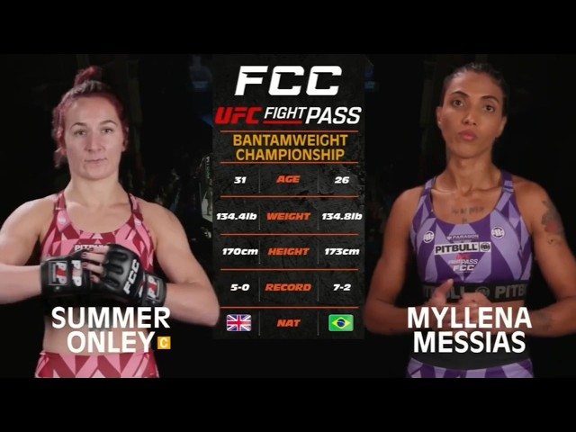 Summer Onley vs. Myllena Messias Full Fight | FCC 45 Liverpool