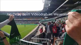 Jan Delay beim Videodreh im Weserstadion