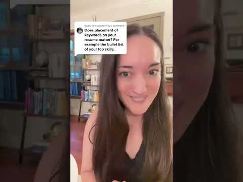 Where do you put KEYWORDS on your resume? #shorts