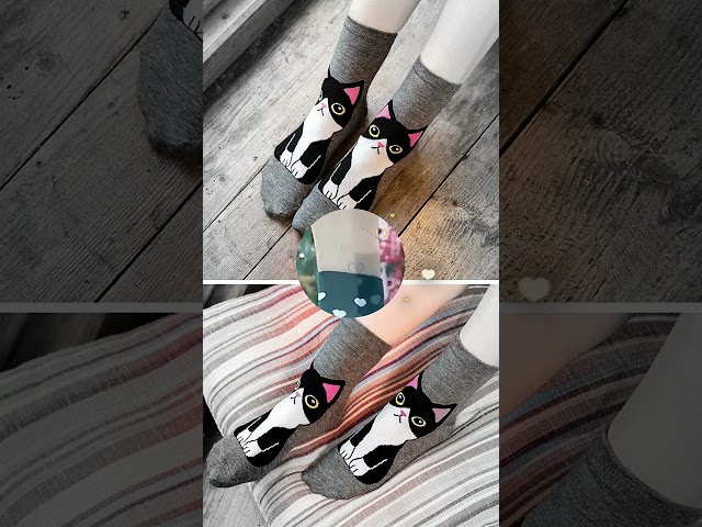 Vídeo relacionado con PUTUO Calcetines Navidad Divertidos para Mujer: Calcetines de Algodón de Animales Lindos para Mujer 5 Pares