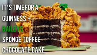 How to Make A St. Patrick’s Day Cake with BAILEYS and GUINNESS!