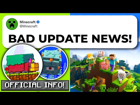 BAD NEWS FOR MINECRAFT BEDROCK PLAYERS! | Minecraft 1.20 News & Information