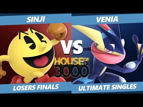 Smash Ultimate Tournament - Venia (Greninja) Vs. Sinji (Pac-Man) SSBU Xeno 150 Losers Finals