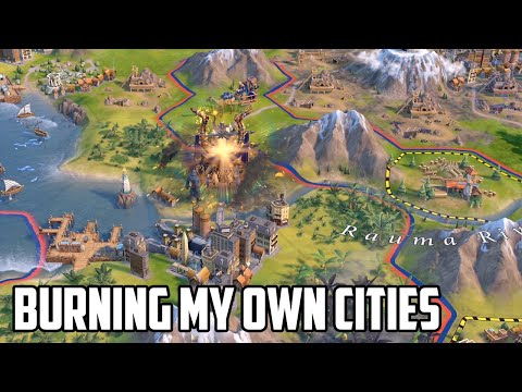 I'm so far ahead I've started burning down my own cities - Civ 6 Deity Norway Ep.4