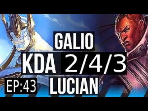 WILD RIFT Road To Master Galio vs Lucian MID (full gameplay) Ep:43