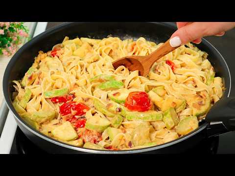 I make this creamy pasta with zucchini every 3 days! Delicious and very simple dinner recipe