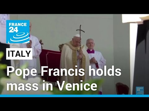 Pope Francis holds mass in St Mark's Square on first trip in months